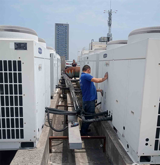 盐山中央空调制热和不制冷系统维修方法